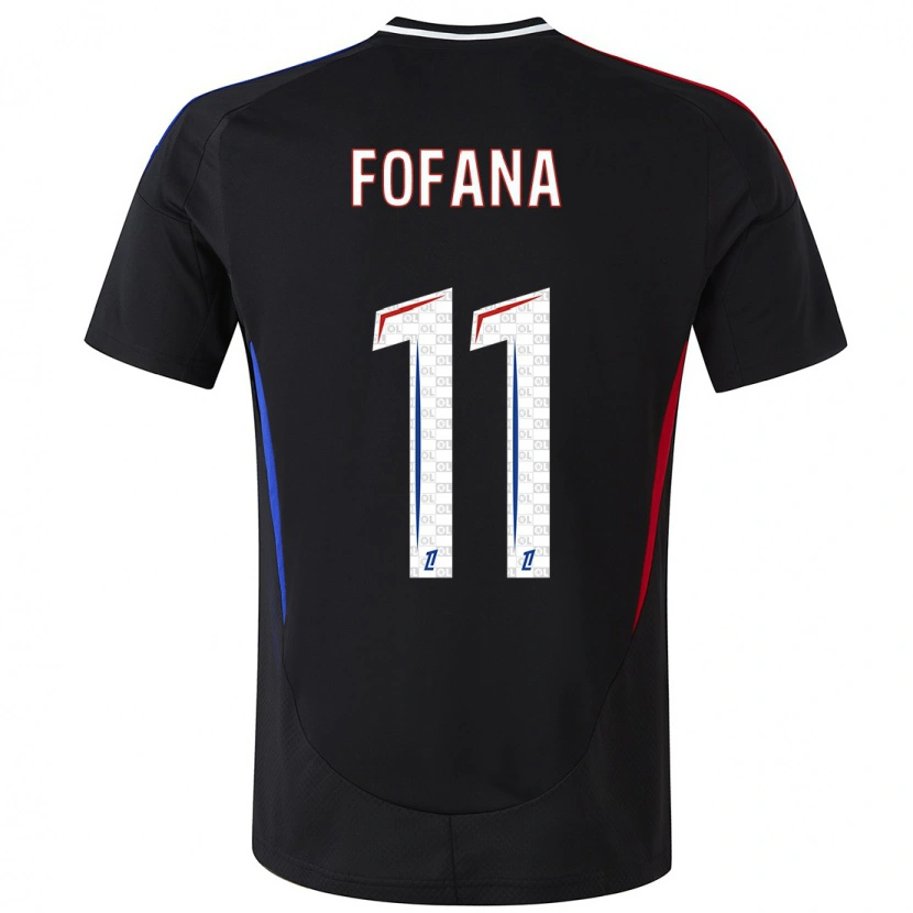 Danxen Barn Malick Fofana #11 Svart Bortatröja Matchtröjor 2024/25 Tröjor T-Tröja