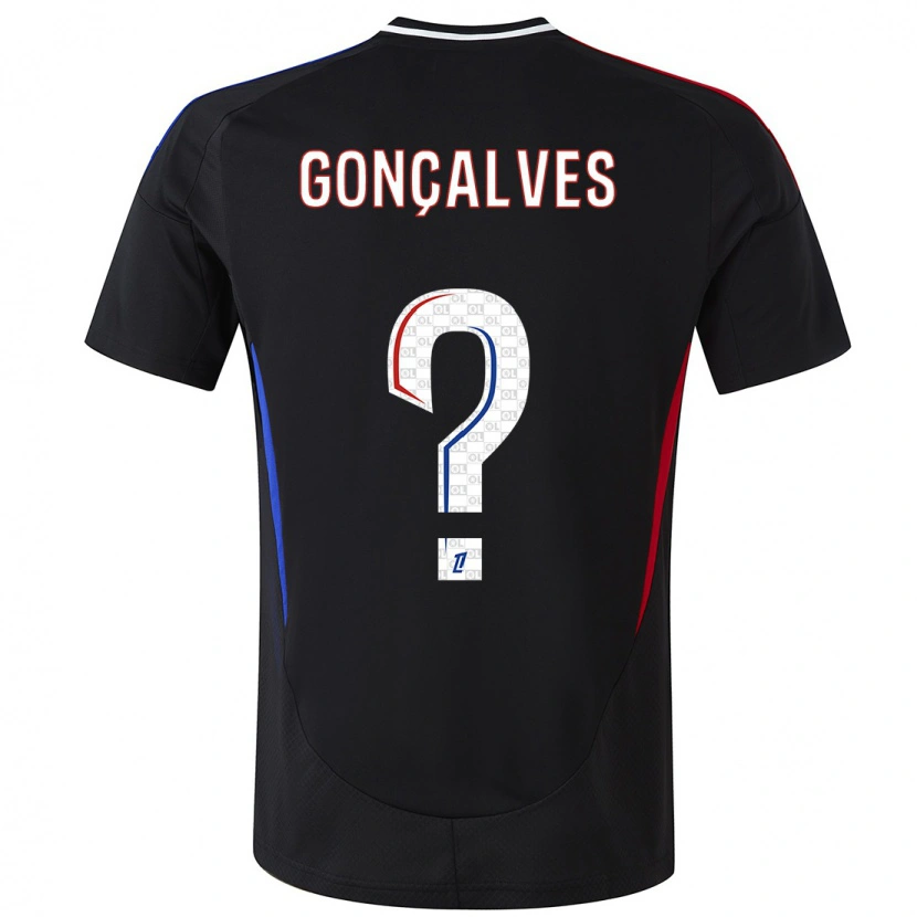 Danxen Barn Tiago Gonçalves #0 Svart Bortatröja Matchtröjor 2024/25 Tröjor T-Tröja