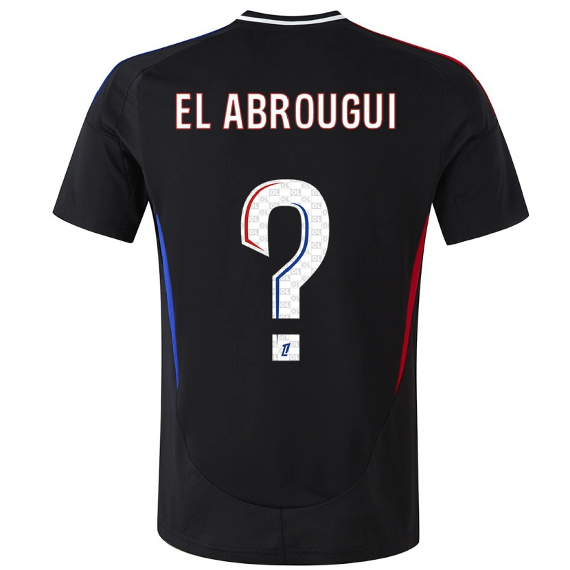 Danxen Barn Wassim El Abrougui #0 Svart Bortatröja Matchtröjor 2024/25 Tröjor T-Tröja