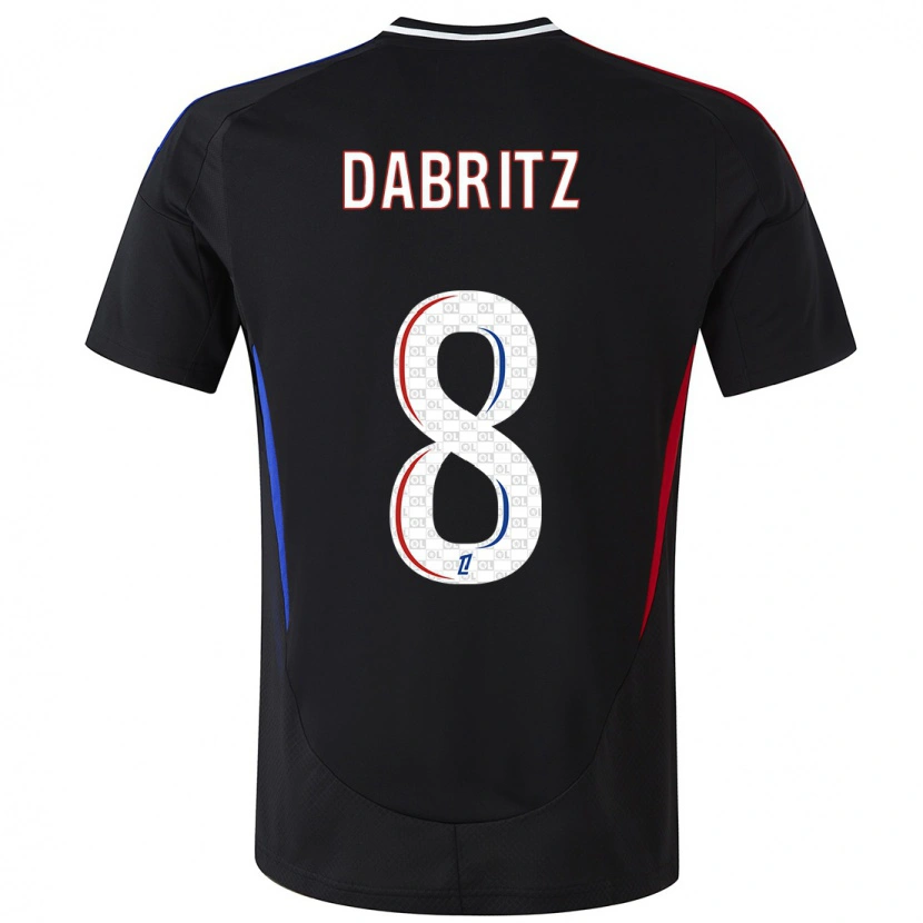 Danxen Barn Sara Däbritz #8 Svart Bortatröja Matchtröjor 2024/25 Tröjor T-Tröja