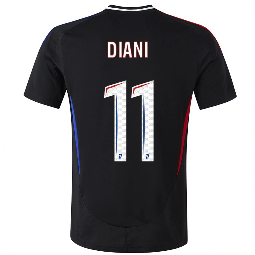 Danxen Barn Kadidiatou Diani #11 Svart Bortatröja Matchtröjor 2024/25 Tröjor T-Tröja