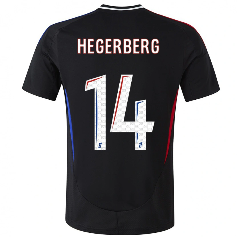 Danxen Barn Ada Hegerberg #14 Svart Bortatröja Matchtröjor 2024/25 Tröjor T-Tröja