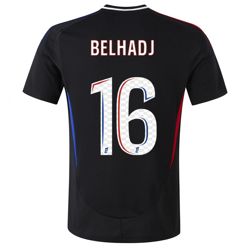 Danxen Barn Féerine Belhadj #16 Svart Bortatröja Matchtröjor 2024/25 Tröjor T-Tröja