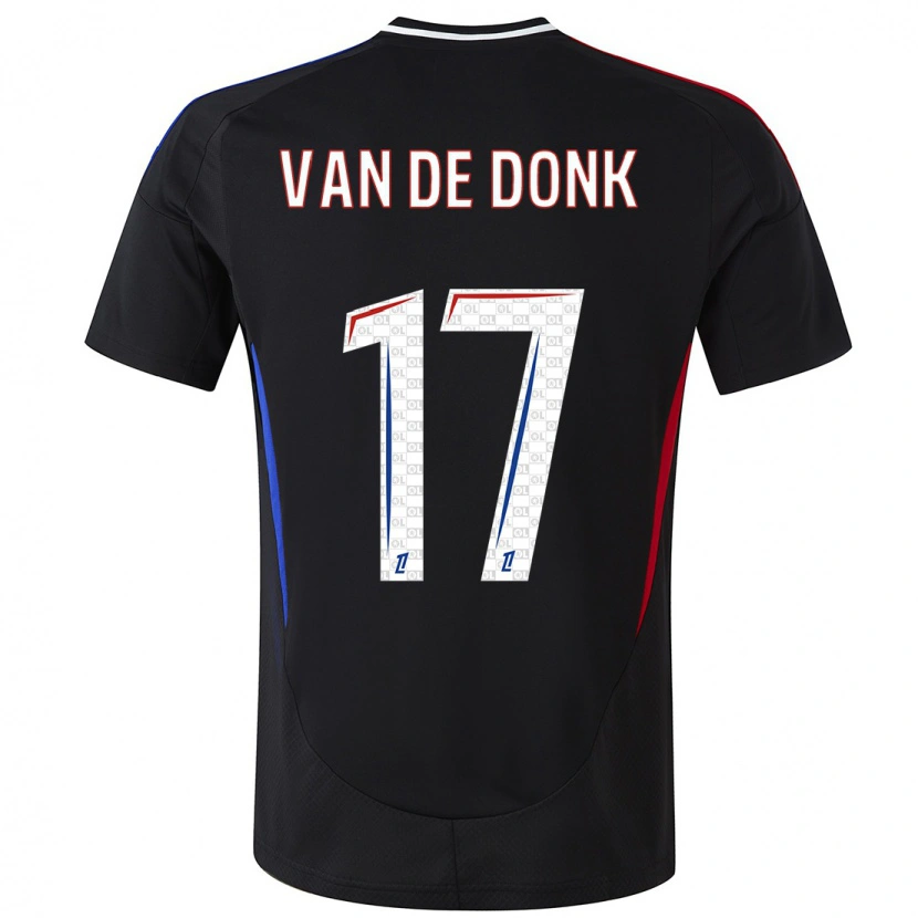 Danxen Barn Daniëlle Van De Donk #17 Svart Bortatröja Matchtröjor 2024/25 Tröjor T-Tröja