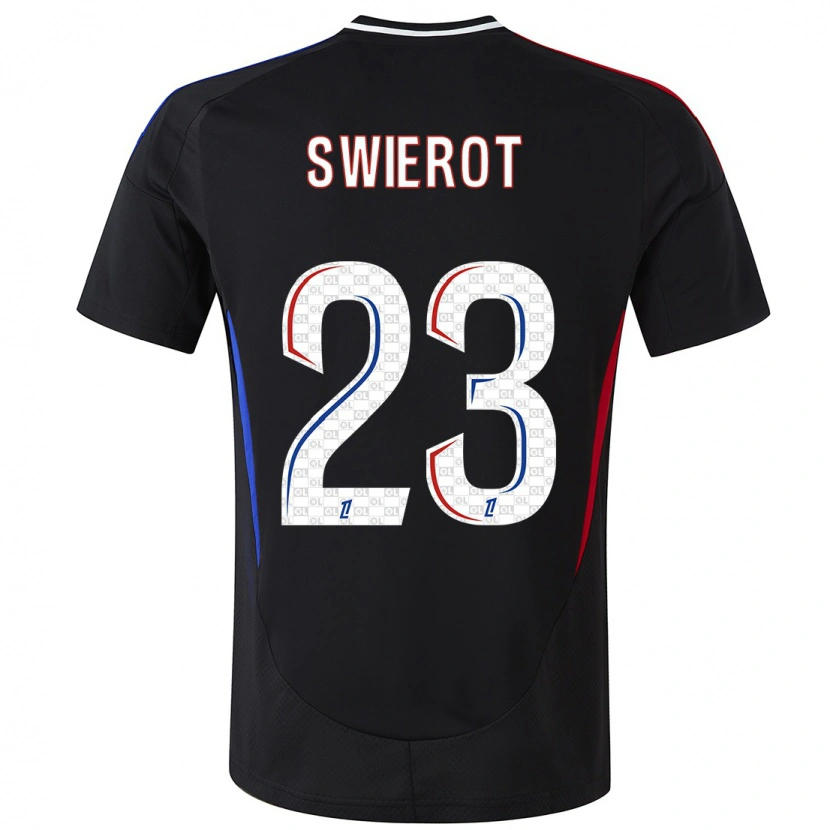 Danxen Barn Julie Swierot #23 Svart Bortatröja Matchtröjor 2024/25 Tröjor T-Tröja