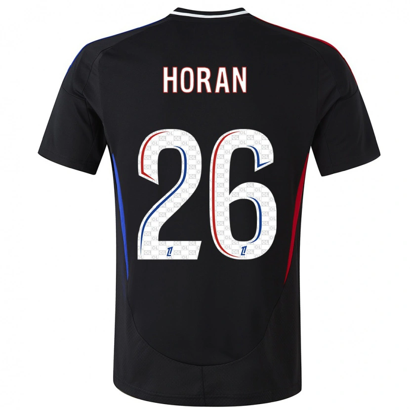 Danxen Barn Lindsey Horan #26 Svart Bortatröja Matchtröjor 2024/25 Tröjor T-Tröja