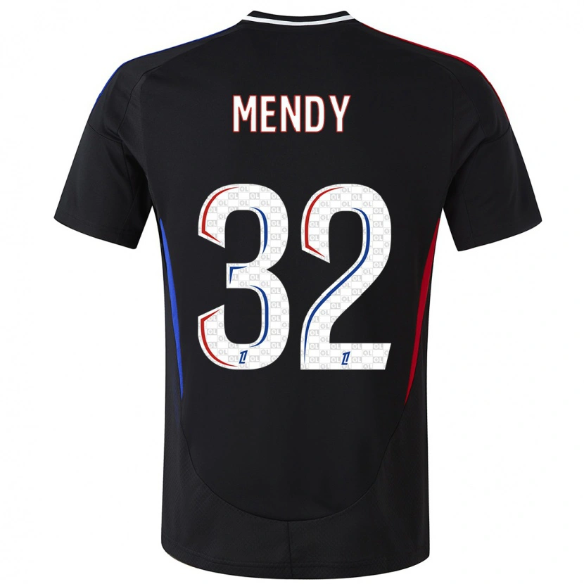 Danxen Barn Maeline Mendy #32 Svart Bortatröja Matchtröjor 2024/25 Tröjor T-Tröja