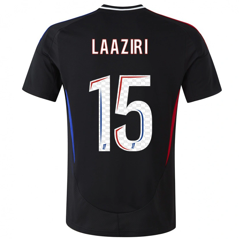 Danxen Barn Achraf Laâziri #15 Svart Bortatröja Matchtröjor 2024/25 Tröjor T-Tröja