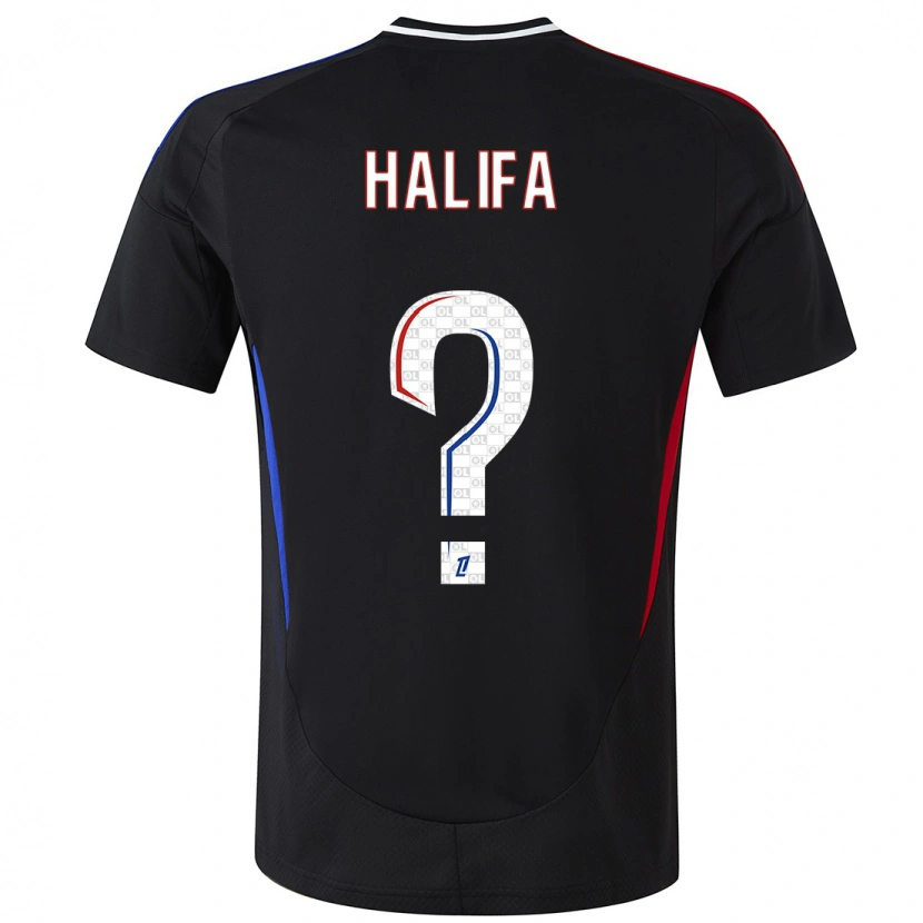Danxen Barn Islam Halifa #0 Svart Bortatröja Matchtröjor 2024/25 Tröjor T-Tröja