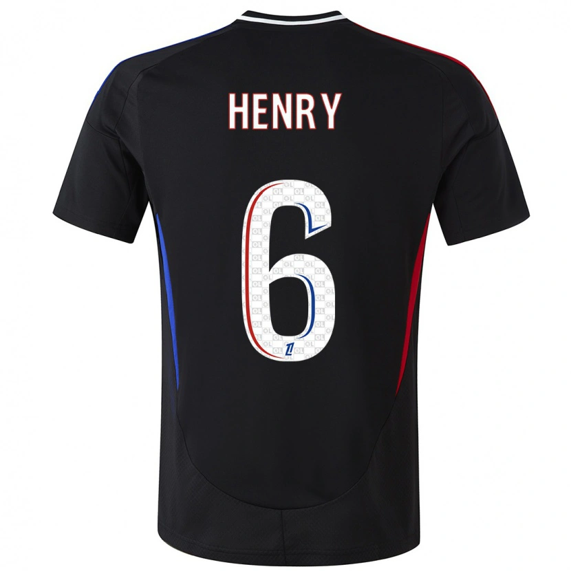 Danxen Barn Amandine Henry #6 Svart Bortatröja Matchtröjor 2024/25 Tröjor T-Tröja