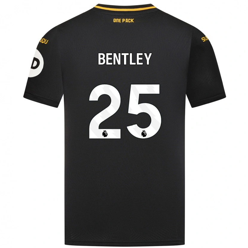 Danxen Barn Daniel Bentley #25 Svart Bortatröja Matchtröjor 2024/25 Tröjor T-Tröja