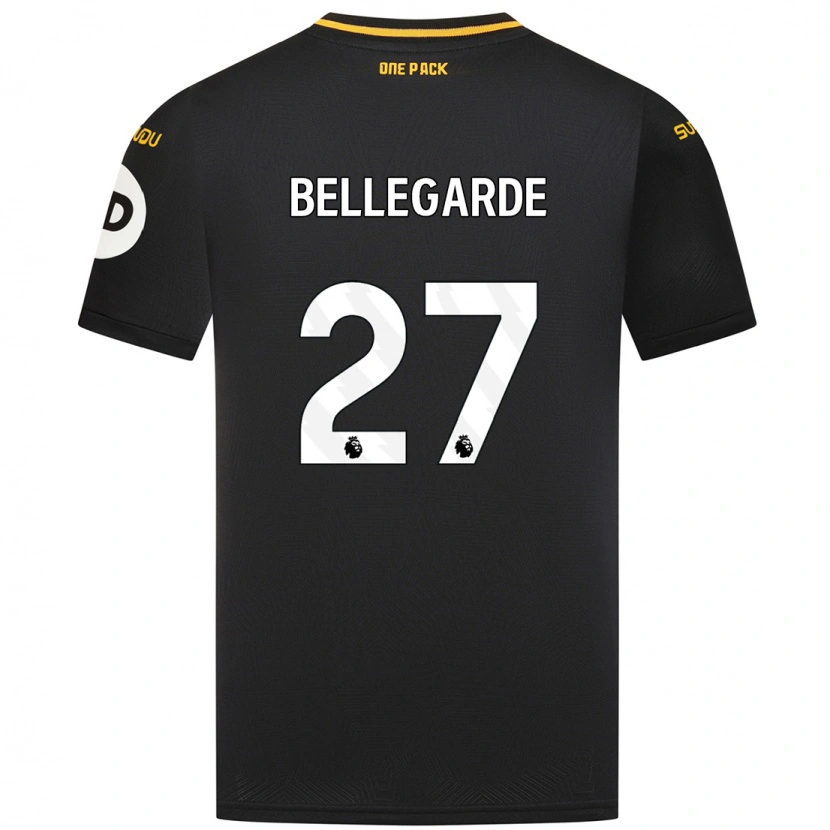 Danxen Barn Jean-Ricner Bellegarde #27 Svart Bortatröja Matchtröjor 2024/25 Tröjor T-Tröja