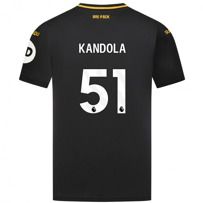 Danxen Barn Kam Kandola #51 Svart Bortatröja Matchtröjor 2024/25 Tröjor T-Tröja