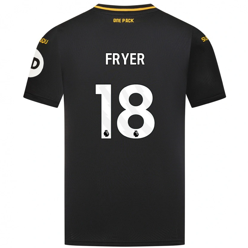 Danxen Barn Hannah Fryer #18 Svart Bortatröja Matchtröjor 2024/25 Tröjor T-Tröja
