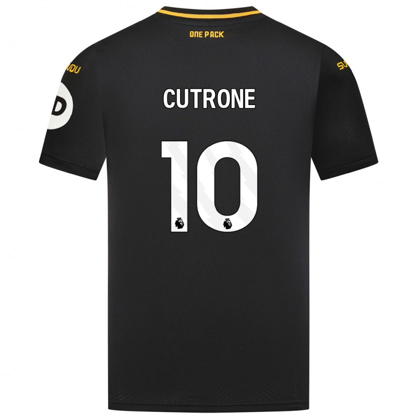 Danxen Barn Patrick Cutrone #10 Svart Bortatröja Matchtröjor 2024/25 Tröjor T-Tröja