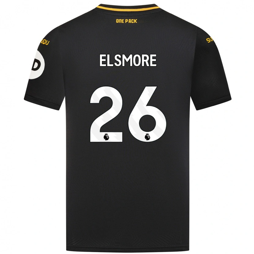 Danxen Barn Ria Elsmore #26 Svart Bortatröja Matchtröjor 2024/25 Tröjor T-Tröja