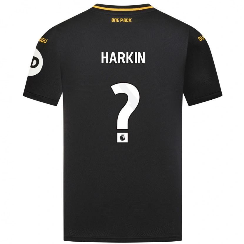 Danxen Barn Lee Harkin #0 Svart Bortatröja Matchtröjor 2024/25 Tröjor T-Tröja