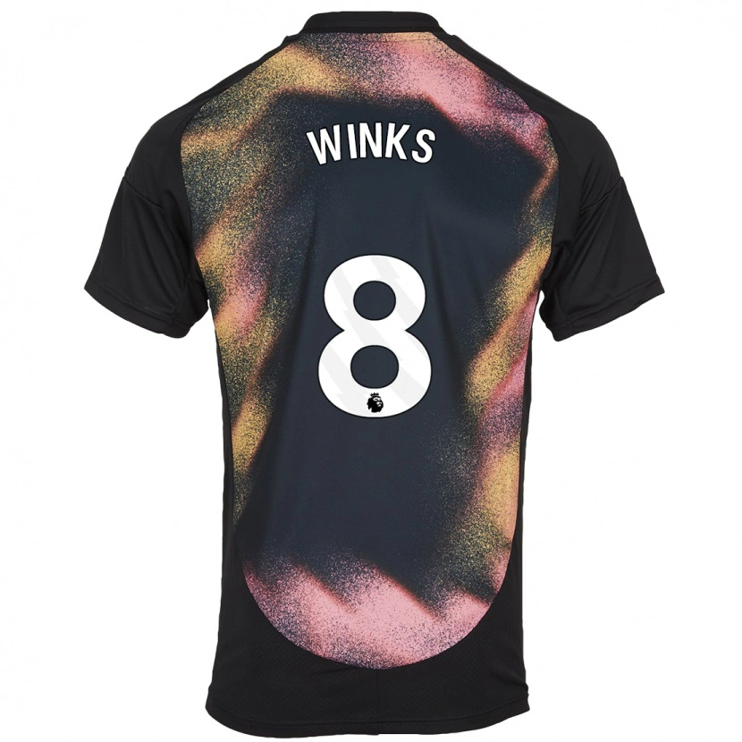 Danxen Barn Harry Winks #8 Svart Vit Bortatröja Matchtröjor 2024/25 Tröjor T-Tröja