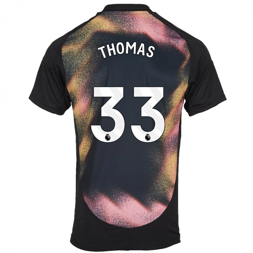 Danxen Barn Luke Thomas #33 Svart Vit Bortatröja Matchtröjor 2024/25 Tröjor T-Tröja