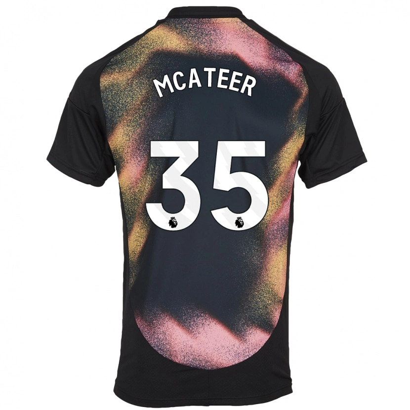 Danxen Barn Kasey Mcateer #35 Svart Vit Bortatröja Matchtröjor 2024/25 Tröjor T-Tröja