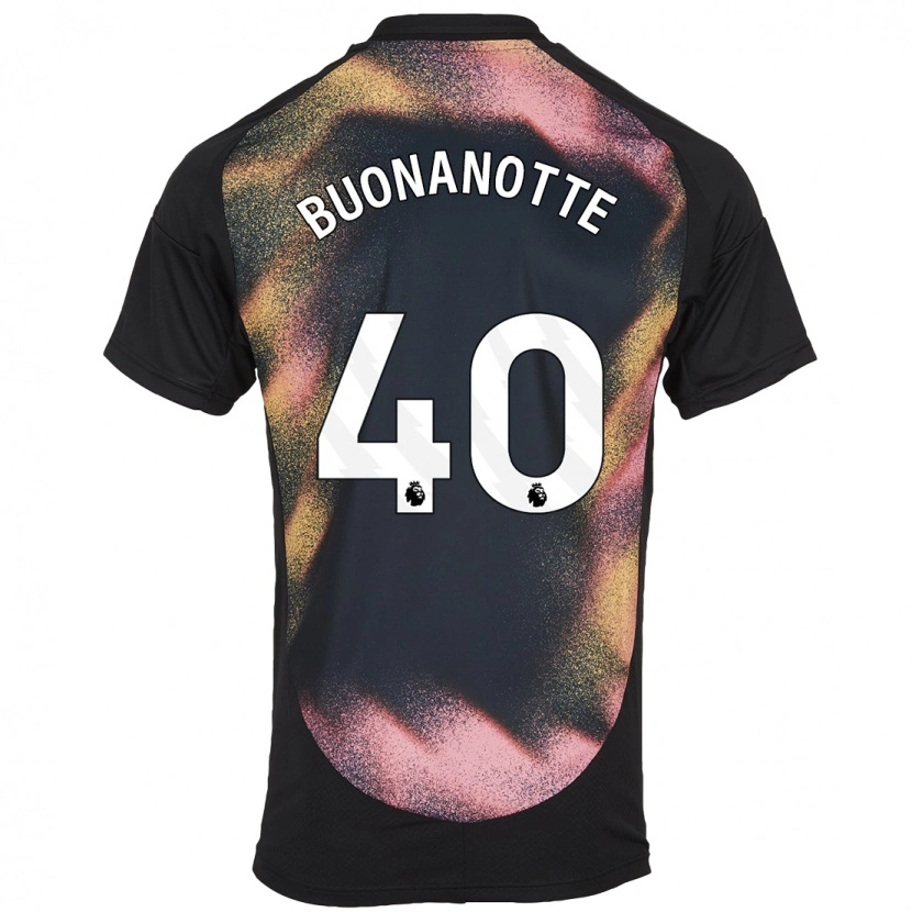 Danxen Barn Facundo Buonanotte #40 Svart Vit Bortatröja Matchtröjor 2024/25 Tröjor T-Tröja