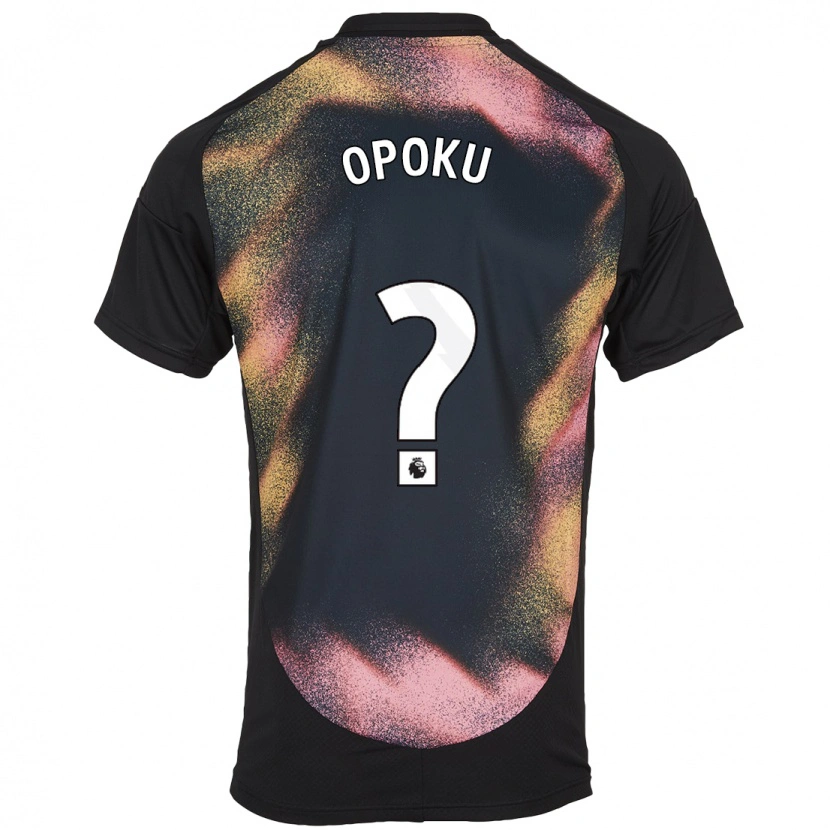 Danxen Barn Nathaniel Opoku #0 Svart Vit Bortatröja Matchtröjor 2024/25 Tröjor T-Tröja
