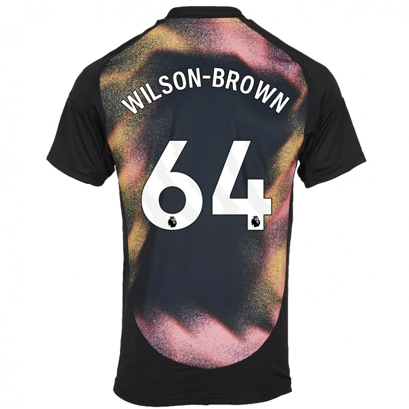 Danxen Barn Tom Wilson-Brown #64 Svart Vit Bortatröja Matchtröjor 2024/25 Tröjor T-Tröja