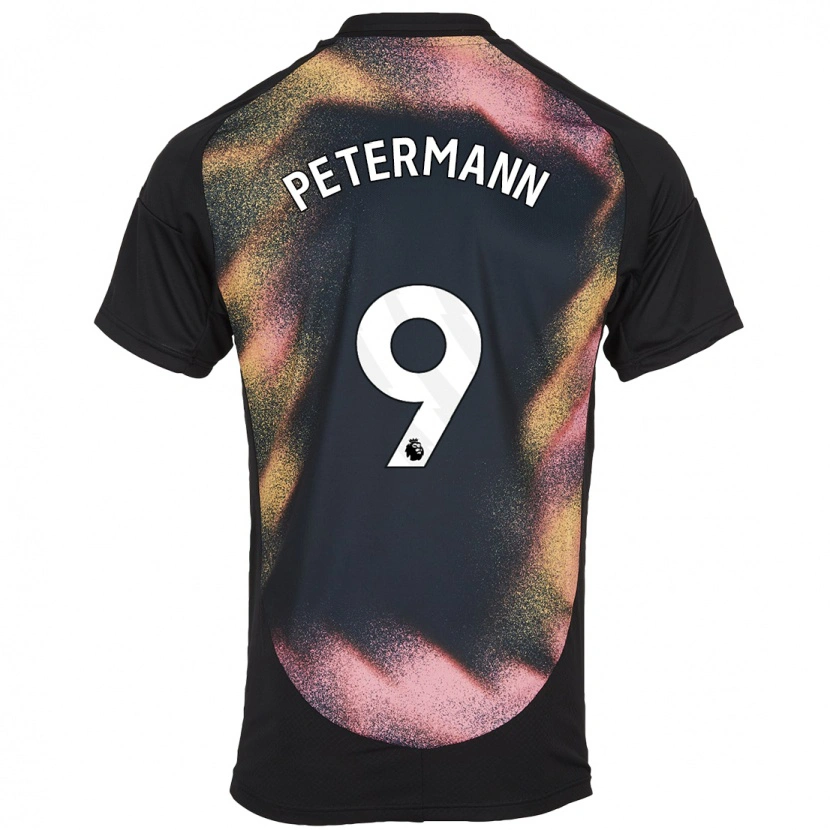 Danxen Barn Lena Petermann #9 Svart Vit Bortatröja Matchtröjor 2024/25 Tröjor T-Tröja