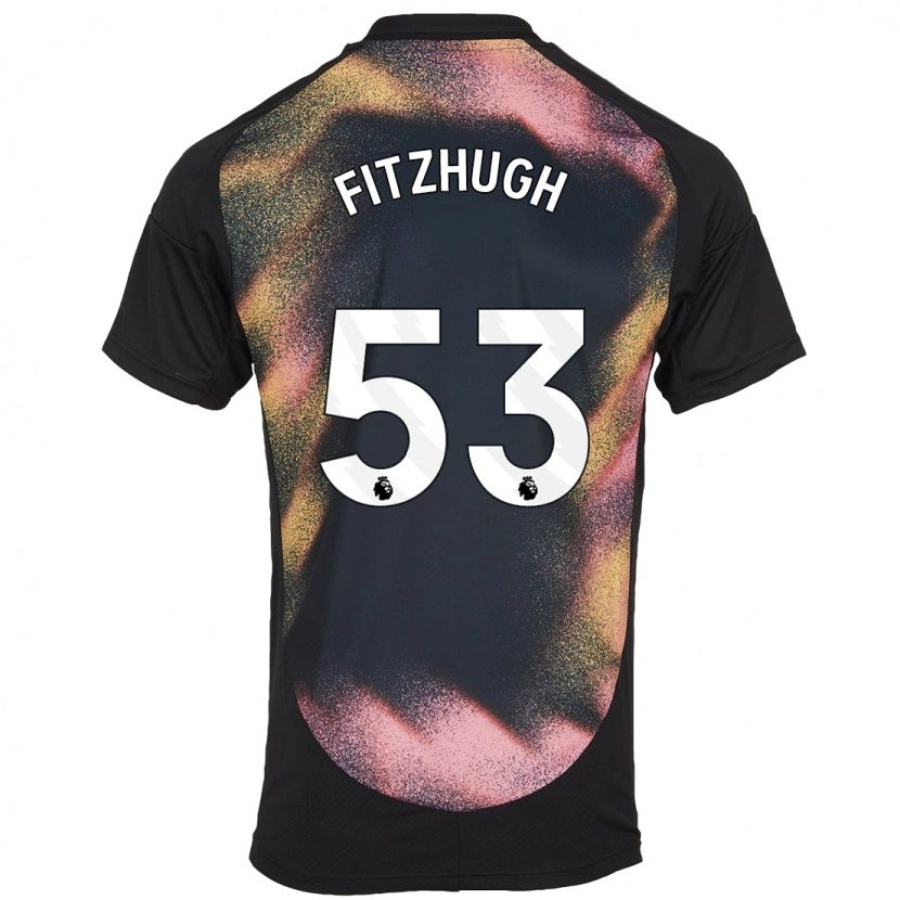 Danxen Barn Ethan Fitzhugh #53 Svart Vit Bortatröja Matchtröjor 2024/25 Tröjor T-Tröja