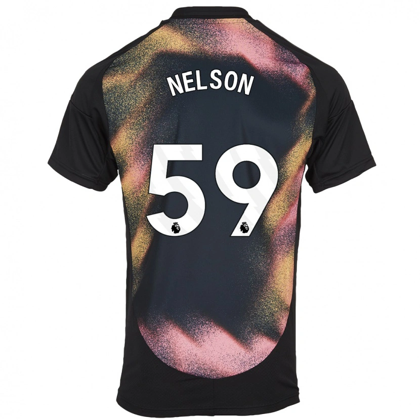 Danxen Barn Ronny Nelson #59 Svart Vit Bortatröja Matchtröjor 2024/25 Tröjor T-Tröja