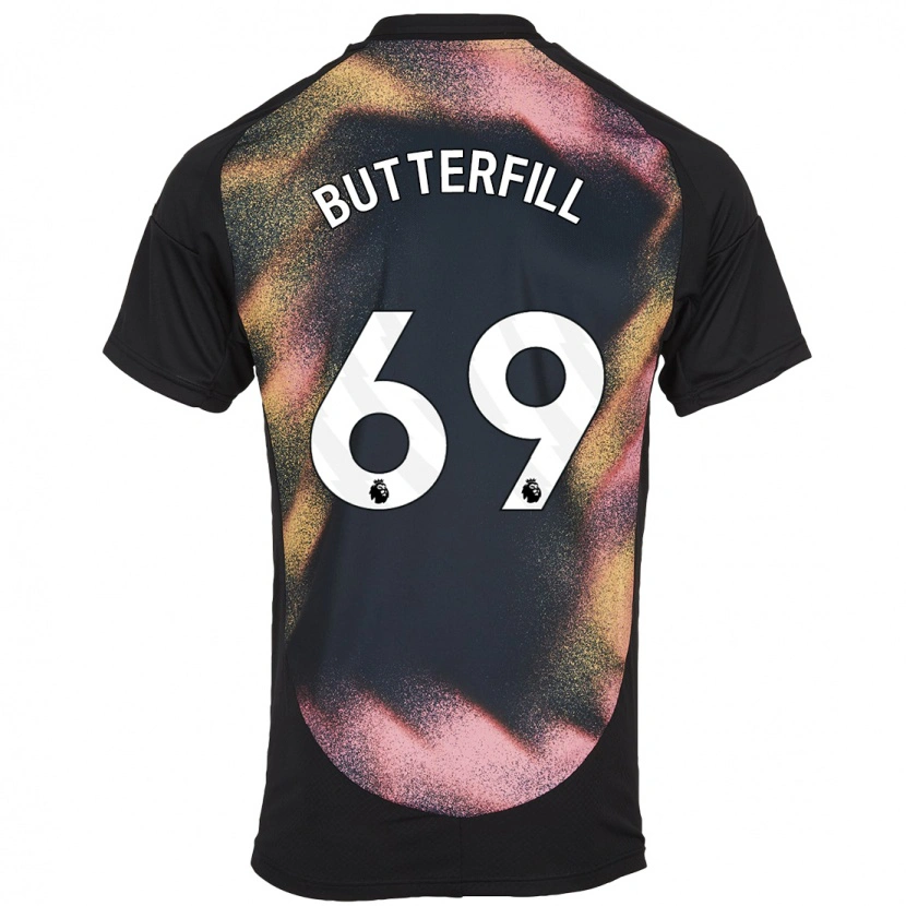 Danxen Barn Jack Butterfill #69 Svart Vit Bortatröja Matchtröjor 2024/25 Tröjor T-Tröja