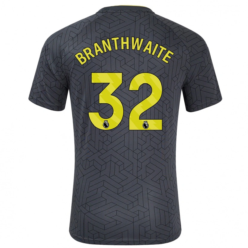 Danxen Barn Jarrad Branthwaite #32 Svart Gul Bortatröja Matchtröjor 2024/25 Tröjor T-Tröja