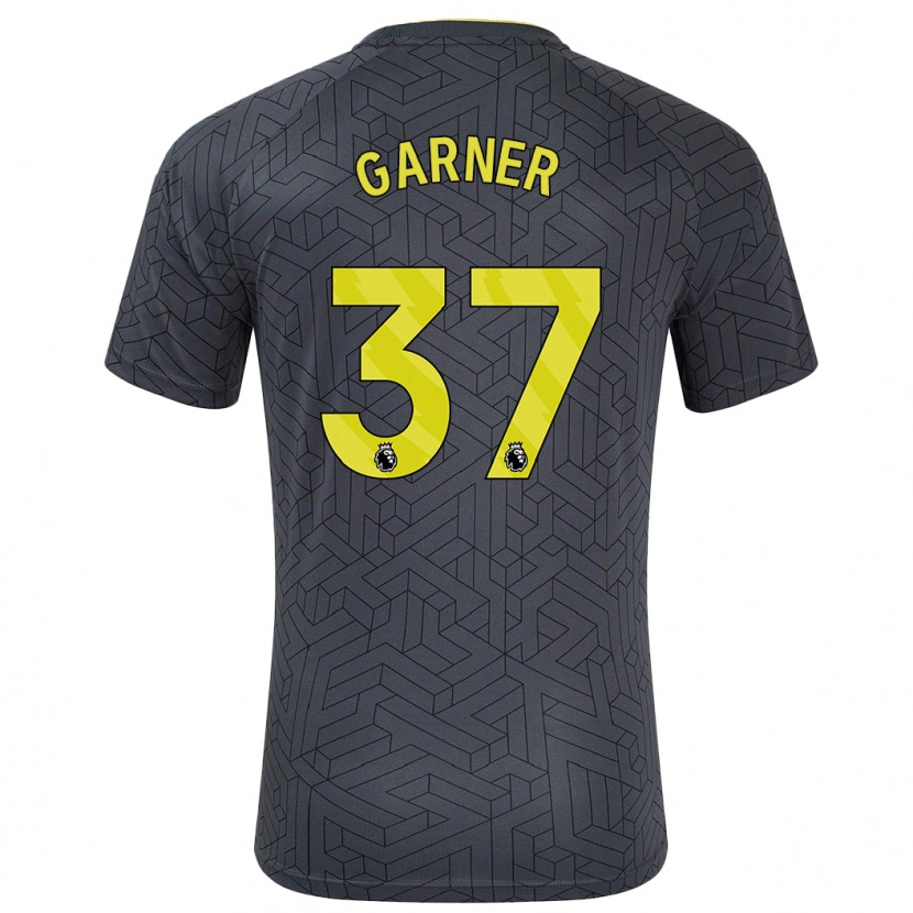 Danxen Barn James Garner #37 Svart Gul Bortatröja Matchtröjor 2024/25 Tröjor T-Tröja