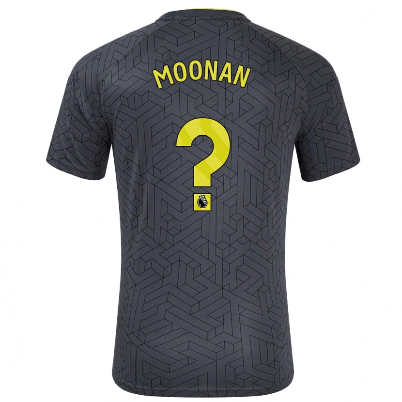 Danxen Barn Bradley Moonan #0 Svart Gul Bortatröja Matchtröjor 2024/25 Tröjor T-Tröja