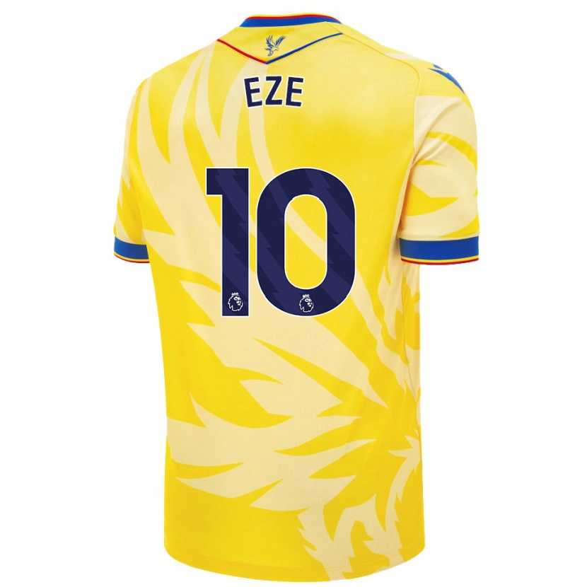 Danxen Barn Eberechi Eze #10 Gul Bortatröja Matchtröjor 2024/25 Tröjor T-Tröja
