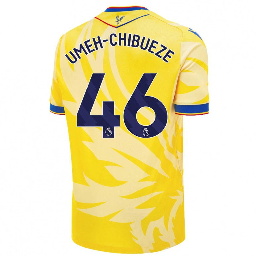Danxen Barn Franco Umeh-Chibueze #46 Gul Bortatröja Matchtröjor 2024/25 Tröjor T-Tröja