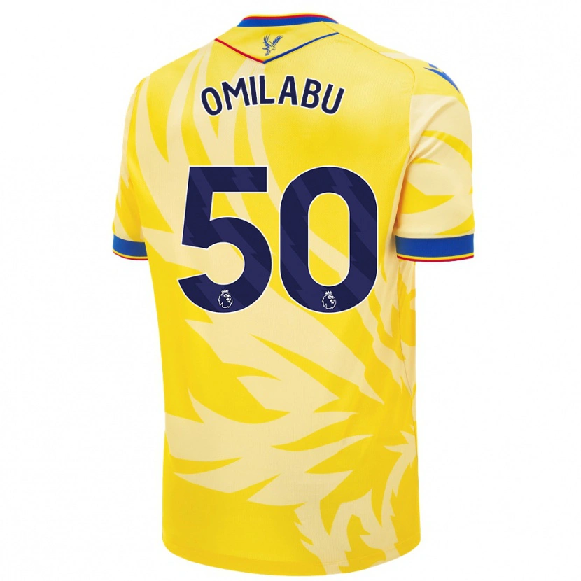 Danxen Barn David Omilabu #50 Gul Bortatröja Matchtröjor 2024/25 Tröjor T-Tröja