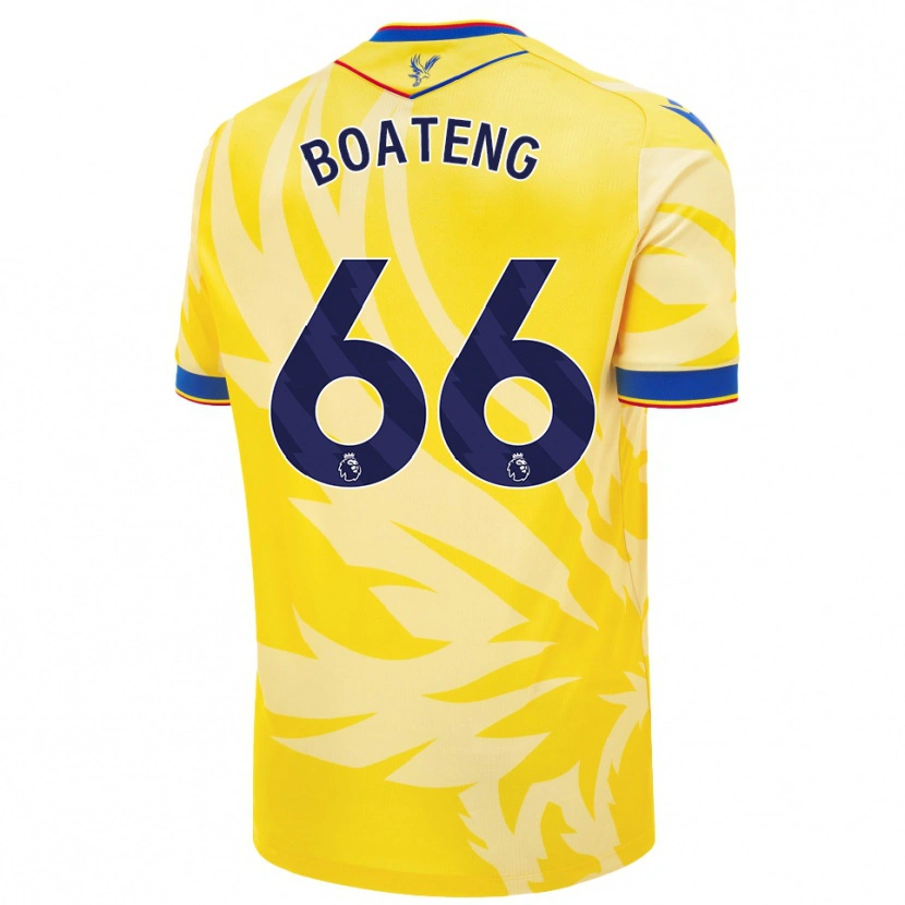 Danxen Barn David Boateng #66 Gul Bortatröja Matchtröjor 2024/25 Tröjor T-Tröja