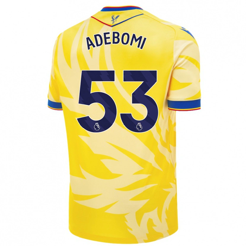 Danxen Barn Ademola Ola Adebomi #53 Gul Bortatröja Matchtröjor 2024/25 Tröjor T-Tröja