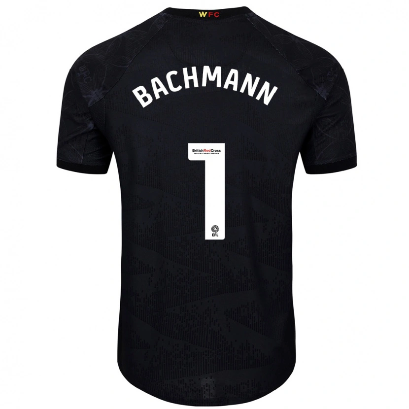 Danxen Barn Daniel Bachmann #1 Svart Vit Bortatröja Matchtröjor 2024/25 Tröjor T-Tröja