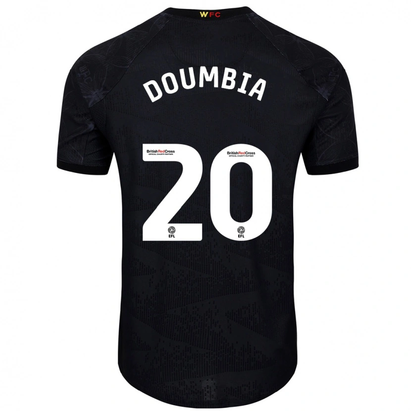 Danxen Barn Mamadou Doumbia #20 Svart Vit Bortatröja Matchtröjor 2024/25 Tröjor T-Tröja