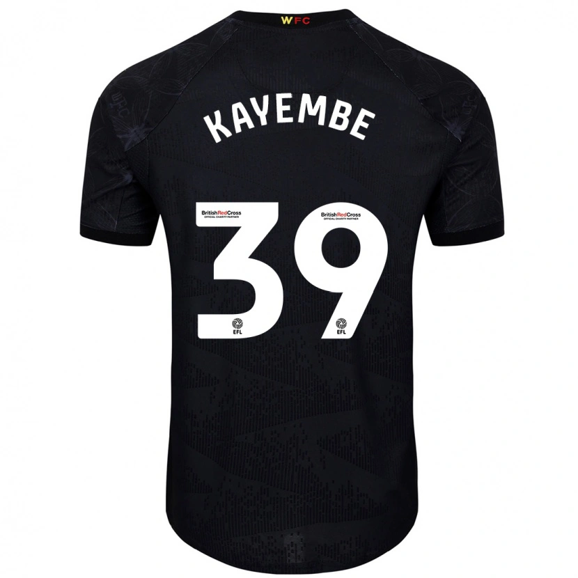 Danxen Barn Edo Kayembe #39 Svart Vit Bortatröja Matchtröjor 2024/25 Tröjor T-Tröja
