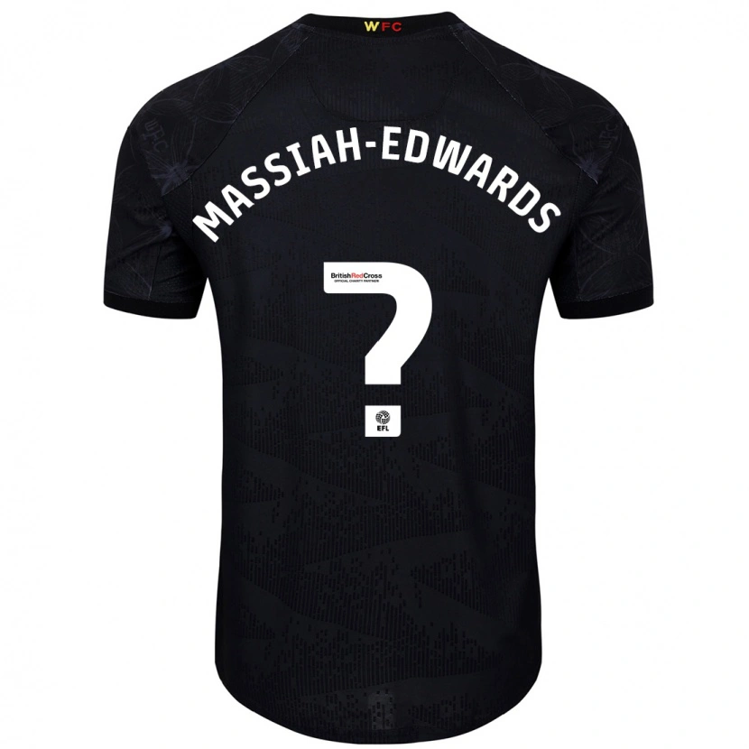 Danxen Barn Zavier Massiah-Edwards #0 Svart Vit Bortatröja Matchtröjor 2024/25 Tröjor T-Tröja