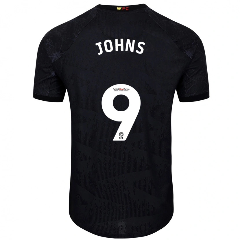 Danxen Barn Carly Johns #9 Svart Vit Bortatröja Matchtröjor 2024/25 Tröjor T-Tröja