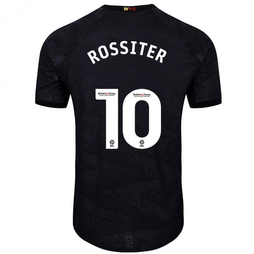 Danxen Barn Annie Rossiter #10 Svart Vit Bortatröja Matchtröjor 2024/25 Tröjor T-Tröja