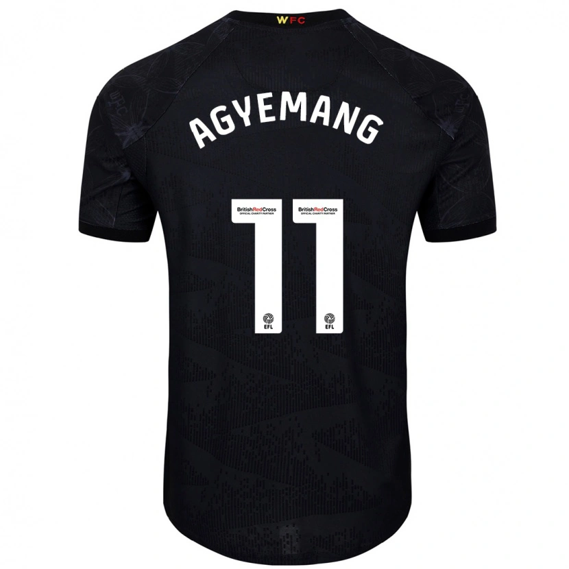 Danxen Barn Michelle Agyemang #11 Svart Vit Bortatröja Matchtröjor 2024/25 Tröjor T-Tröja