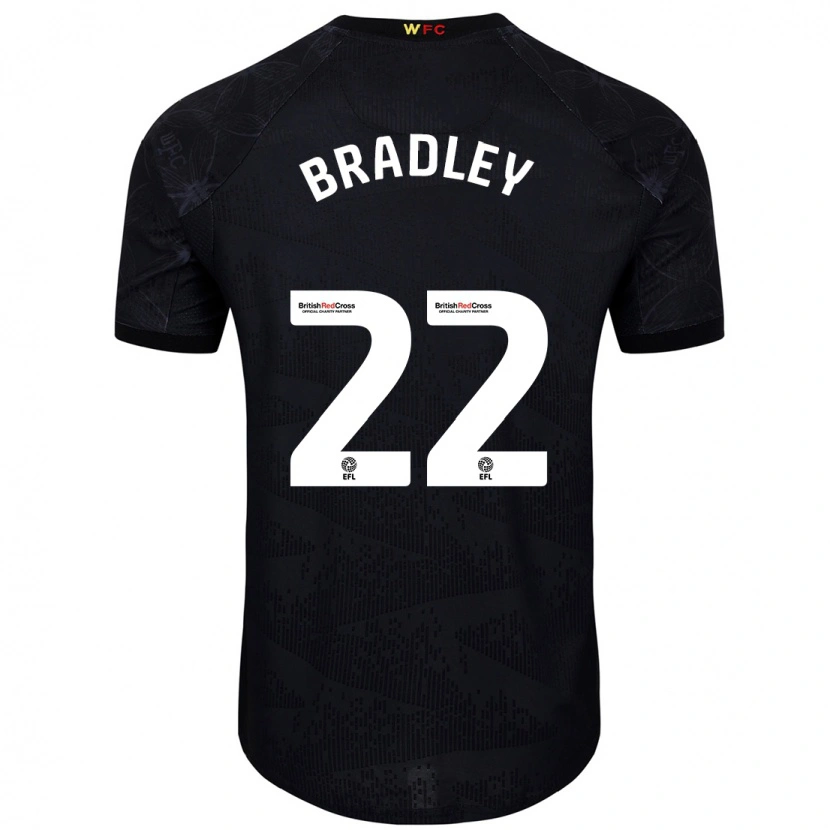 Danxen Barn Jade Bradley #22 Svart Vit Bortatröja Matchtröjor 2024/25 Tröjor T-Tröja