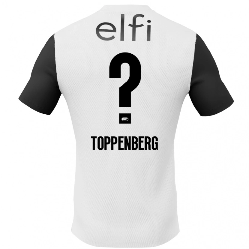 Danxen Barn Kevin Toppenberg #0 Vit Svart Bortatröja Matchtröjor 2024/25 Tröjor T-Tröja