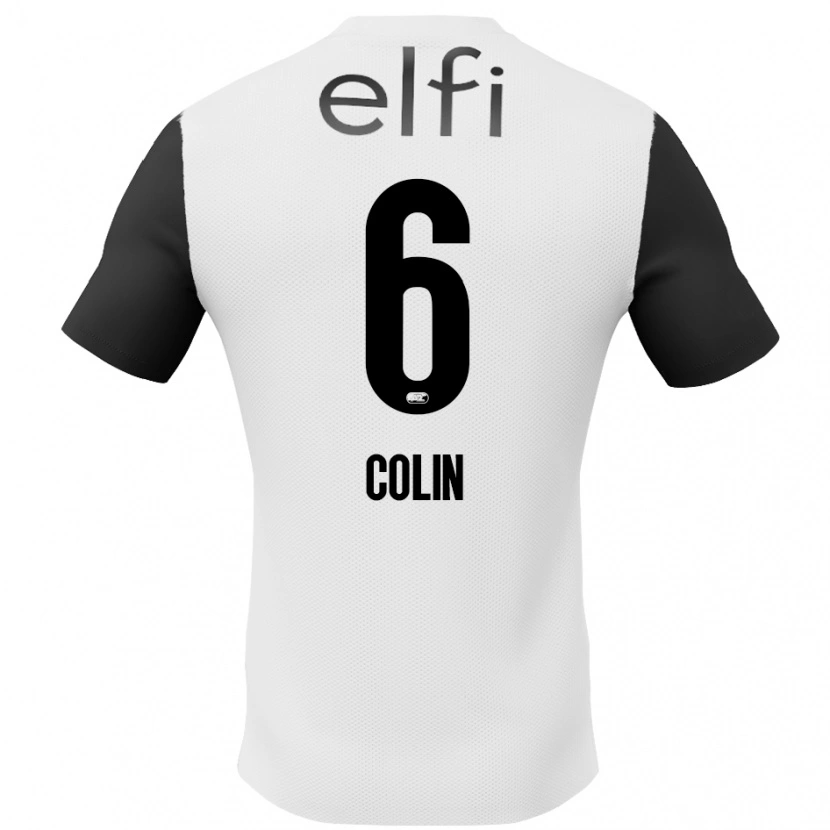 Danxen Barn Isa Colin #6 Vit Svart Bortatröja Matchtröjor 2024/25 Tröjor T-Tröja