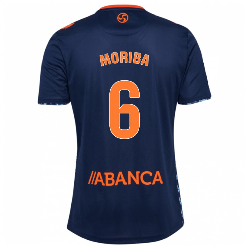 Danxen Barn Ilaix Moriba #6 Marinblå Bortatröja Matchtröjor 2024/25 Tröjor T-Tröja
